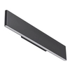 Prostokątna lampa ścienna Norman LED 17W 3000K do holu czarna
