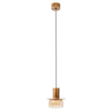 Zwieszana lampa sypialniana SIGNATURE P0601 Maxlight LED 8W 3000K mosiądz przezroczysty