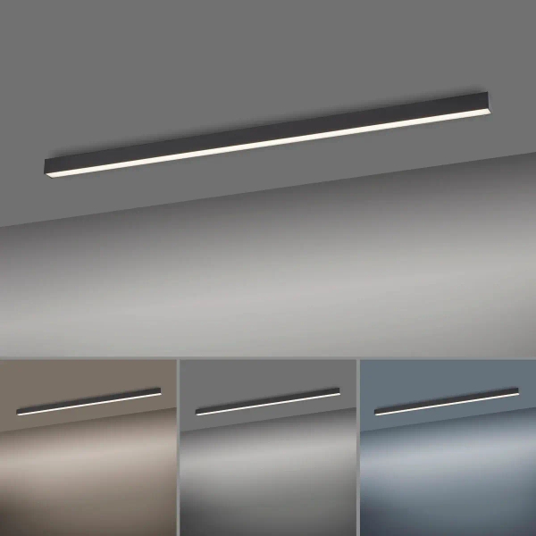 Podłużna lampa sufitowa PURE-LINES grafitowa 6021-13 1xLED 18W CCT na pilot
