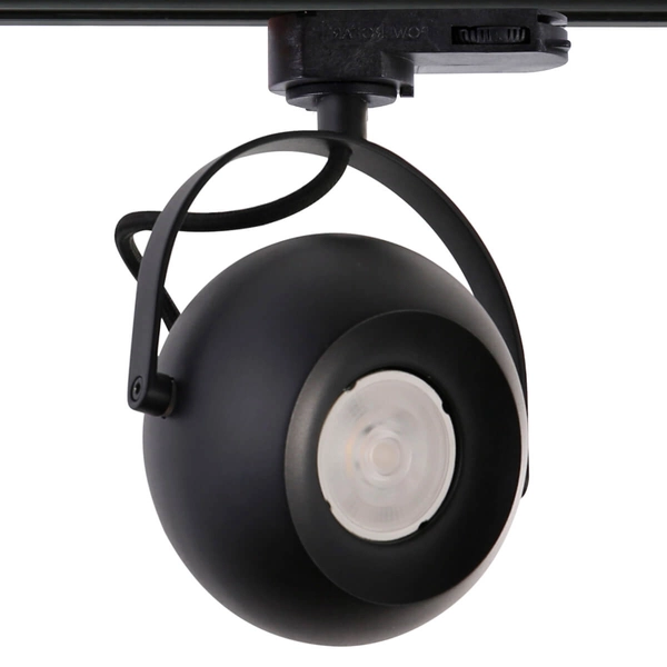 Lampa kierunkowa Gulia AZ4710 do 3-fazowego szynoprzewodu kula czarna