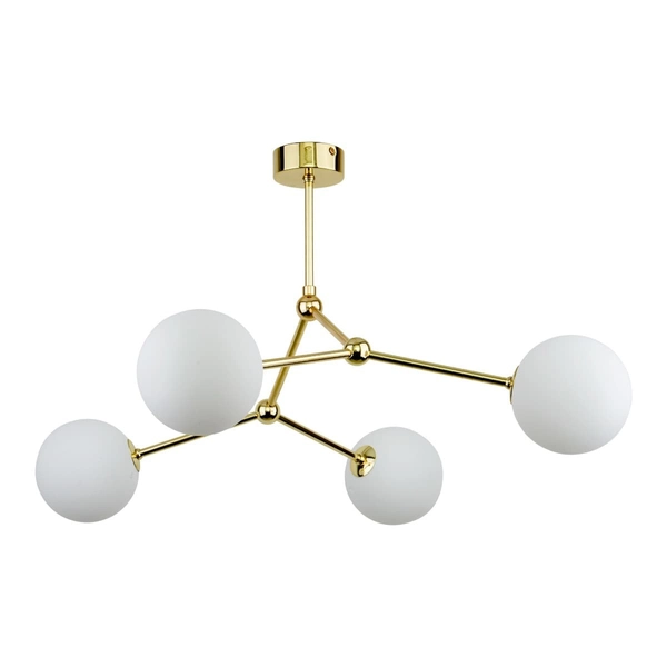 Molekułowa sufitowa lampa Fairy 6470 TK Lighting szklane klosze kule złota