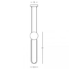 Owalna lampa wisząca 23100 LED 13W 3000K ściemnialna czarny złoty OUTLET