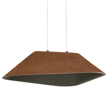Akustyczna lampa wisząca 23172 LED 8W 3000K regulowana szary brązowy