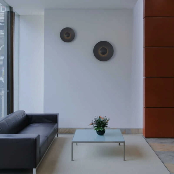 Okrągły kinkiet ścienny Retro ABR-KO12W-B LED 12W 2700K do salonu czarny