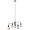 Lampa zwieszana Gloom 2113053003 do salonu metalowa czarny