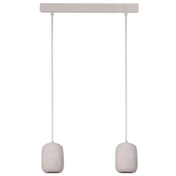 Lampa wisząca nad stół Olo 2 41418 do jadalni ceramiczna beżowa