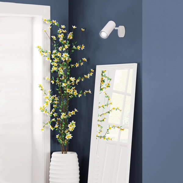 Nowoczesny kinkiet ścienny Colly 91-01603 Candellux ruchomy spot biały