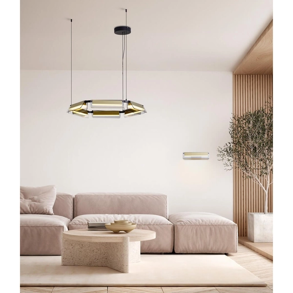 Kinkiet ścienny ROCA LE44231 LED 7W 3000K do gabinetu czarny złoty