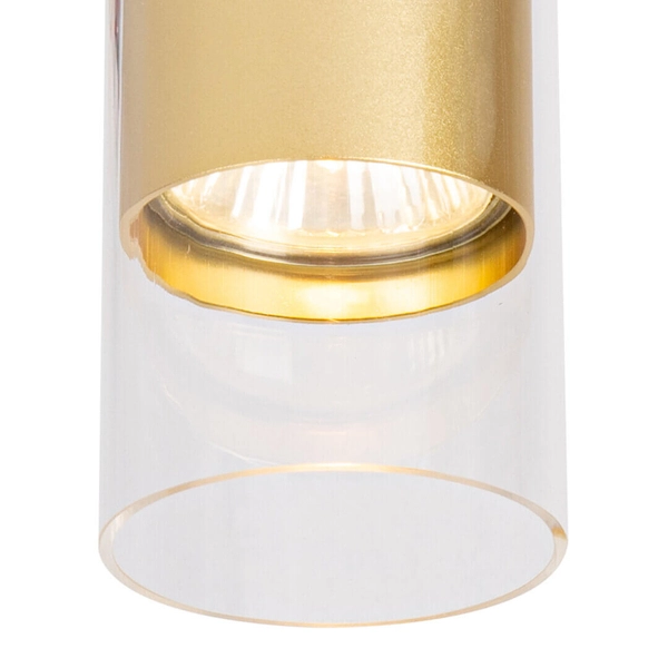 Plafon do salonu Ricky ML0688 Milagro downlight tuba rurka złoty