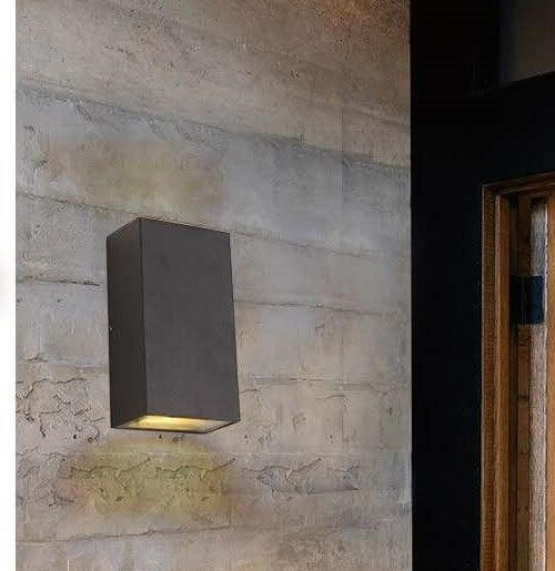 Ogrodowa lampa elewacyjna MODERN KM2X3WW LED 6W 3000K IP65 czarna