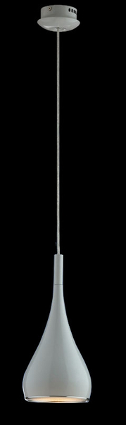 Kropla LAMPA wisząca ANON WHITE MA01986CA-001 Italux metalowa OPRAWA zwis łezka biała