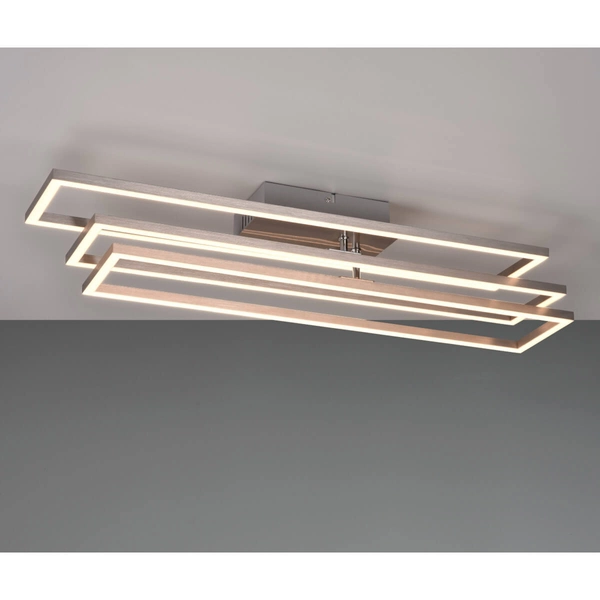 Nasufitowa lampa TESSORA DL107-64423 LED 36W 2700-6000K z pilotem nikiel