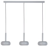 Potrójna wisząca lampa Otto 3 41398 owalna ceramiczna szary