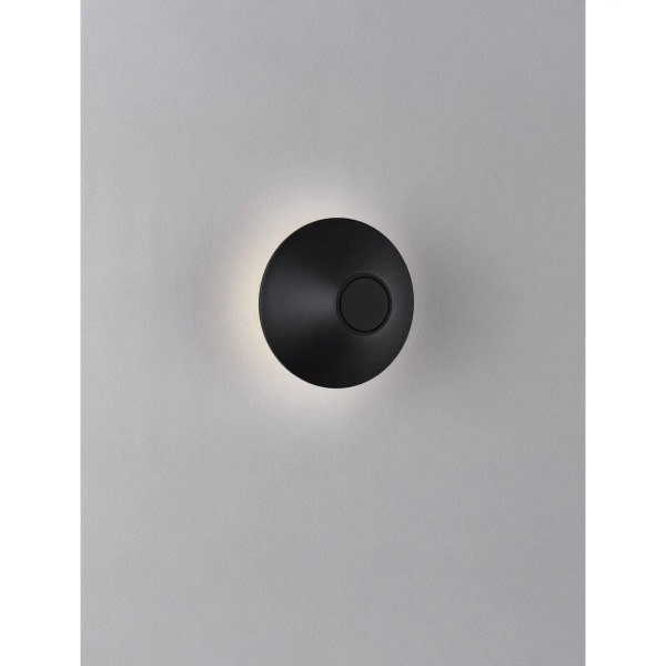 Oczko ścienne ledowe QUERILO LE75185 LED 11W 3000K IP54 czarna