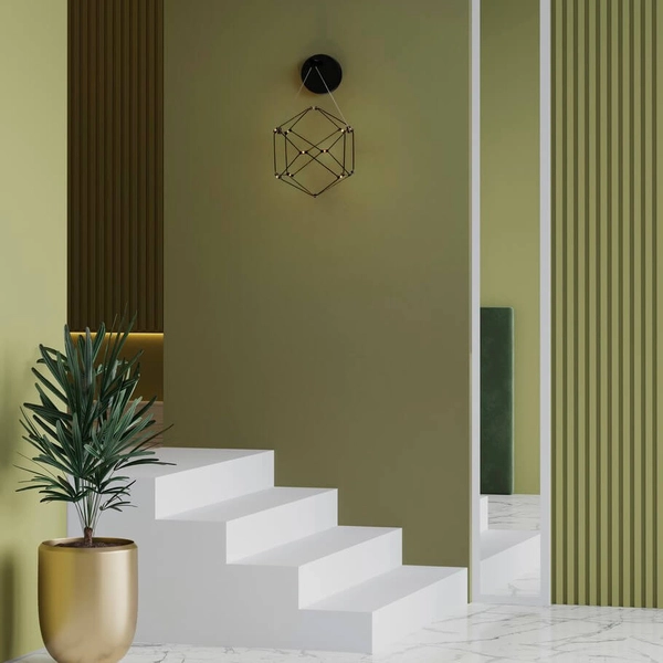 Geometryczny kinkiet przyścienny ASIS LE44326 LED 6W 3000K czarny