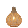 Salonowa lampa wisząca JANNE 366790136 pleciona japandi beżowa