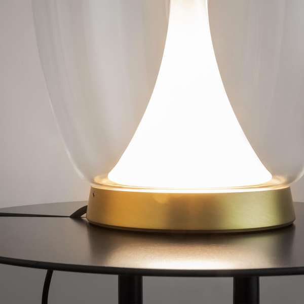 Nocna lampka Splash MOD282TL-L15G3K1 LED 9W 3000K złota przezroczysta
