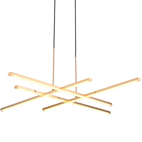 Wisząca lampa CRISS CROSS ST-MD240406-4 gold LED 48W 3000K złoty