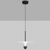 Wisząca lampa talerz UCURENA LE44640 LED 11W 3000W metalowa biała czarna