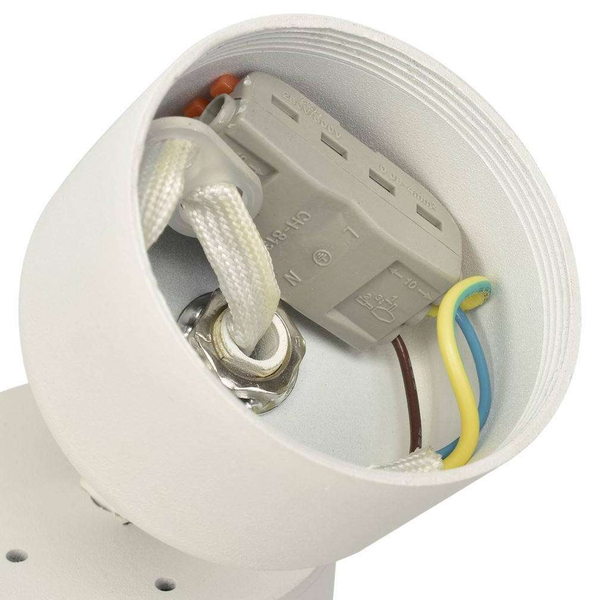 Spot LAMPA sufitowa MICA ML6087 + ML6093 Milagro metalowa OPRAWA tuba + pierścień biały chrom
