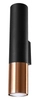 Modernistyczna LAMPA ścienna SL.0944 metalowa OPRAWA loftowy kinkiet tuba czarna miedź