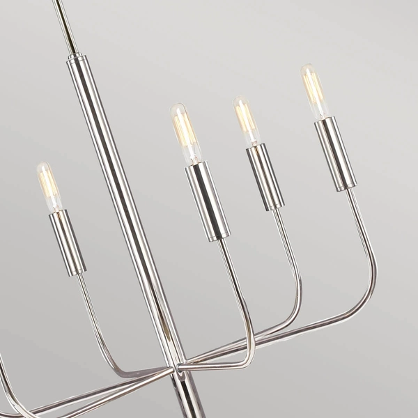 Żyrandol do salonu Brianna FE-BRIANNA6-PN Feiss wielopunktowy nikiel