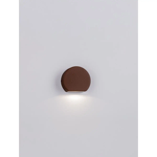 Ledowy ścienny kinkiet zewnętrzny SARDIRA LE75311 LED 4W 3000K IP54 rdzawy