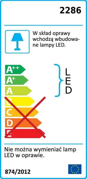 Plafon LAMPA sufitowa ROB 2286 Rabalux metalowa OPRAWA kwadratowa LED 20W 4000K biały