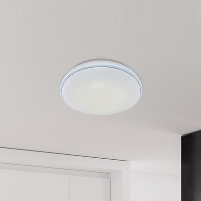 Nowoczesna LAMPA sufitowa BRUCE 2117 Rabalux okrągły plafon LED RGB 40W 3000K - 6000K nad łóżko chrom