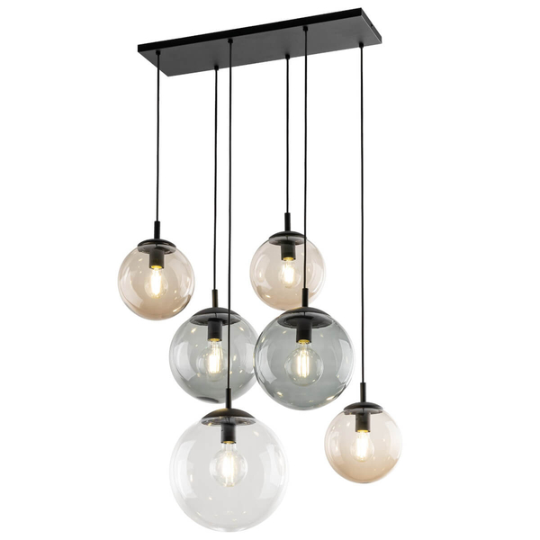 Lampa wisząca nad stół Esme 4819 na belce bubbles multikolor