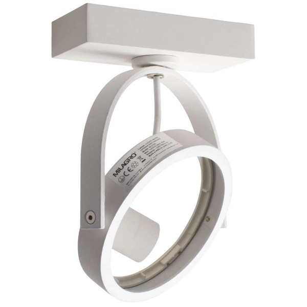 Sufitowa LAMPA spot LUGAR ML5703 Milagro regulowana OPRAWA metalowy reflektorek biały