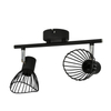2-punktowa lampa ścienna Fly 92-61898 z regulacją czarny