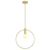 Wisząca lampa ring BELLA DP0001A-250R nad stół do jadalni złota