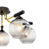 Loftowa LAMPA sufitowa 2207/5 8C BL Elem modernistyczna OPRAWA szklane kule czarne chrom