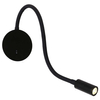 LAMPA ścienna SENISE LP-2021/1W BK Light Prestige regulowana OPRAWA kinkiet LED 3W 3000K tuba na peszlu IP44 paola czarna