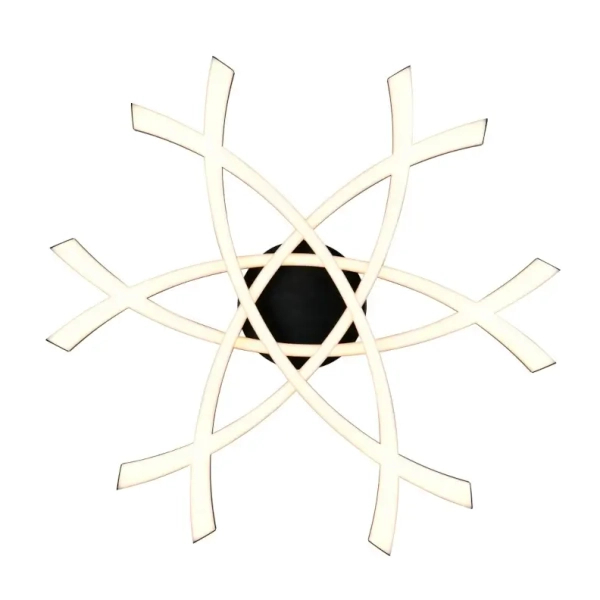 Designerski plafon natynkowy Pollock R63691132 LED 33W 3000K liniowy czarny