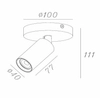 Lampa nasufitowa do kuchni RITMO 09942/01/02 metalowa czarna złota