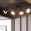 Wielopunktowa lampa sufitowa Retro ABR-RRO-C-4XE14 Abruzzo czarny złoty
