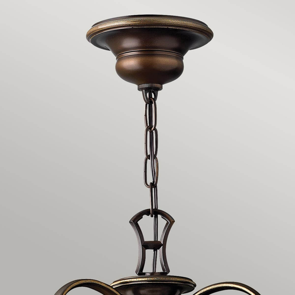 Antyczna lampa wisząca Cello HK-CELLO9 Hinkley metalowa brązowa
