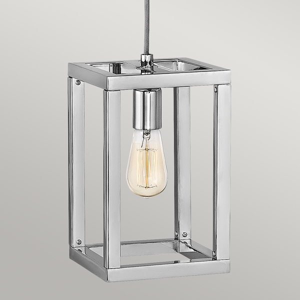 Wisząca lampa QN-ENSEMBLE1P-PN do salonu metal nikiel