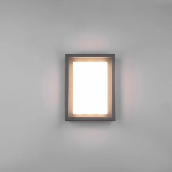 Ścienna lampa elewacyjna PORTOR DL142277860 LED 10,5W 2300-4000K IP54 antracyt
