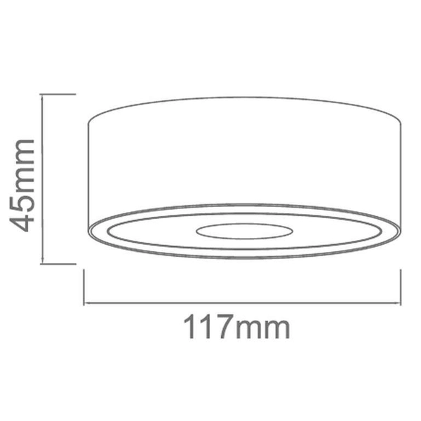 Sufitowa LAMPA plafon Neo Nero Slim Led / UFO Nero Orlicki Design okrągła OPRAWA metalowa LED 10W 3000K downlight czarny