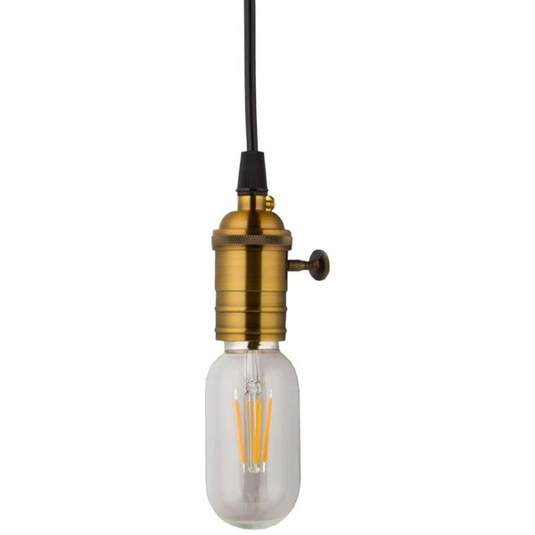 Wisząca lampa Edison ABIGALI-ZA-2 kabel nad stół mosiądz