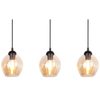 Potrójna lampa wisząca Aspa 33-00606 Candellux czarna brązowa