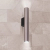 Metalowa lampa ścienna Lungomare 326119 podłużna tuba szara czarna