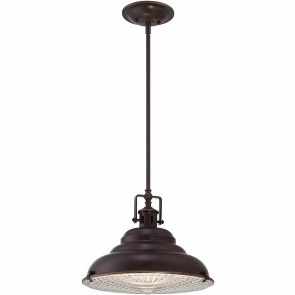 Wisząca lampa loftowa QZ-EASTVALE-P-M metalowa retro brąz