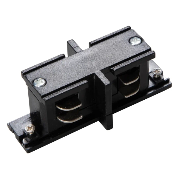 Mini łącznik szynowy prosty 3-obwodowy Track ML2137 czarny