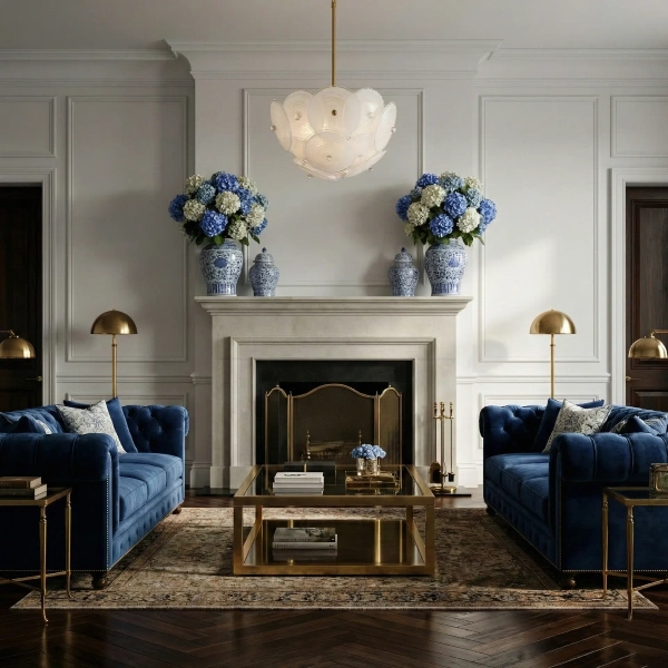 Sufitowa/wisząca lampa CONCORD mosiężny metalowy szkło ryflowane art deco do sypialni C04491BR