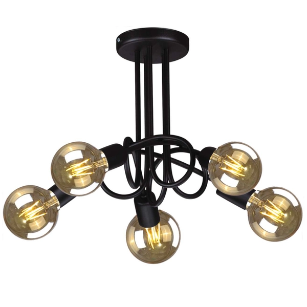 Plafon LAMPA loftowa Deze K-3621 Kaja sufitowa OPRAWA metalowe pręty sticks czarne