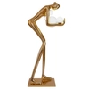 Lampa podłogowa do salonu WOMAN DN433-F gold Step kule designerska złoty